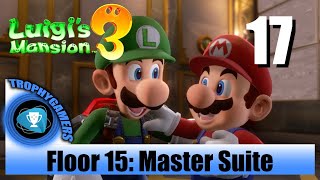 Luigis Mansion 3  Floor 15 Master Suite  Save Mario amp Peach Walkthrough [upl. by Bertram]