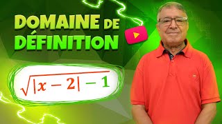 Domaine de définition  Fonction irrationnelle avec valeur absolue  Ex 2 [upl. by Dray387]