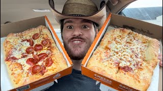 Little Caesars SicilianStyle Pizza Review Richmond Test Market Item [upl. by Aieka]