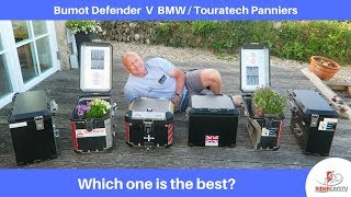 Bumot Defender v BMW  Touratech Panniers [upl. by Ennaoj]