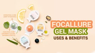 FOCALLURE Twincore Gel Mask Uses and Benefits  How to use gel mask  Focallure reviews [upl. by Yessak]