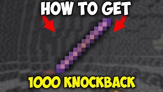 How to Get Knockback 1000 Stick in Minecraft 1206  Knockback 1000 Stick in Minecraft 121 [upl. by Anier61]