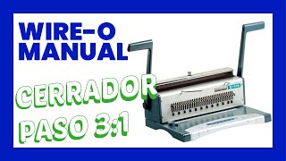 📒 Encuadernadora manual de wireo PMA S303 con ANULADOR DE PUNZONES Y cerrador [upl. by Aric695]