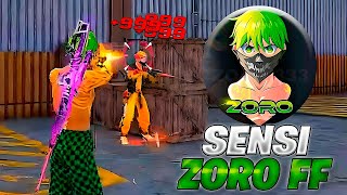 Top 3 Sensibilidades Del TIK TOKER ZORO FF en Free Fire😈 [upl. by Eelydnarb]