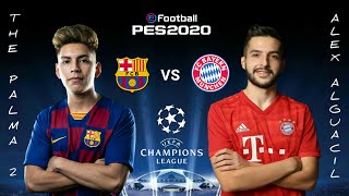 PES 2020  THE PALMA 2 FC BARCELONA VS ALEX ALGUACIL FC BAYERN MUNCHEN [upl. by Skolnik]