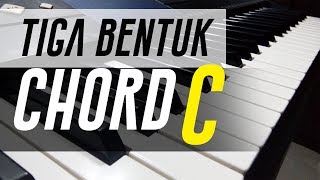 3 Bentuk Chord C  Belajar Piano Keyboard [upl. by Farrell]