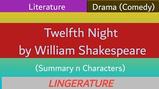 Summary of Twelfth night by William Shakespeare in Urdu  in Hindi [upl. by Farlie]