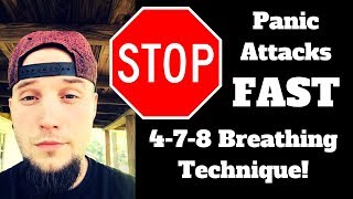 How to Stop Panic Attacks Fast Using the 4 7 8 Breathing Technique [upl. by Randie]