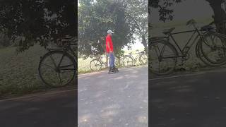 Skating Practice😅trendingshorts skatingstunts balurghat viralshorts publicreaction trend 1mroy [upl. by Bartosch217]