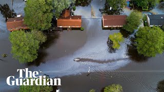 Storm Florence footage shows scale of flooding in North Carolina [upl. by Gnat]