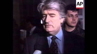 BOSNIA BOSNIAN SERB LEADER RADOVAN KARADZIC INTERVIEW [upl. by Norraf]