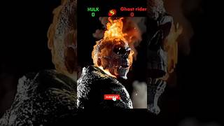 Hulk 🆚 Ghost rider❓shorts avangers marvel [upl. by Haslam153]