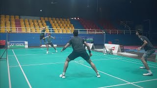 Raja haider amp Raja hassan vs Qari Adnan amp Yasir Ali  Army vs Army National Badminton championship [upl. by Harbot269]