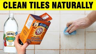 How To Clean Wall amp Floor Tiles Naturally [upl. by Retsehc]