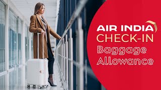 Air India Check in Baggage allowanceDomestic and International Flights [upl. by Daffodil]