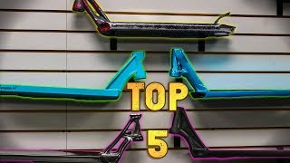 TOP 5 LIGHTEST PRO SCOOTER DECKS [upl. by Zsa Zsa35]