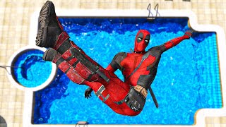 GTA 5 Deadpool Ragdolls JumpsFails Euphoria Physics 01 [upl. by Medorra226]