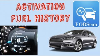 Activation Fuel History with FORScan  Ford Mondeo mk5 [upl. by Intirb]