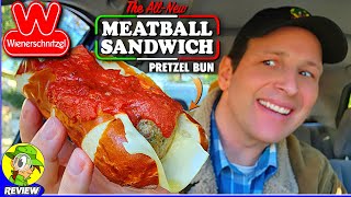 Wienerschnitzel® MEATBALL SANDWICH Review 🌭🧆🥪 Pretzel Bun 🥨 Peep THIS Out 🕵️‍♂️ [upl. by Mandie110]