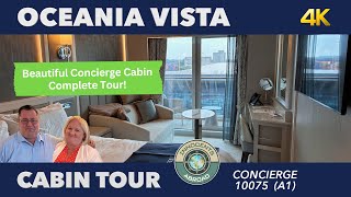 Oceania Vista Concierge Cabin Tour  Oceania Cruises [upl. by Lan]