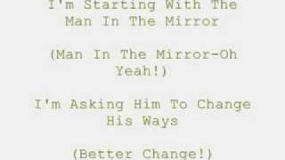 Michael Jackson Man In The Mirror Lyrics [upl. by Sherborn841]