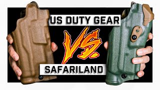 WHICH HOLSTER IS BETTER  Safariland vs US Duty Gear [upl. by Lachance]