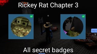 How to unlock ALL badges in Rickey Rat Chapter 3 [upl. by Kulda]