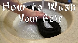 How to Wash your Karate Obi Belt [upl. by Badr]