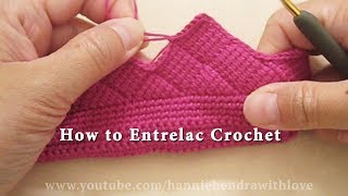 Mini Crochet Tutorial  How to Entrelac Crochet [upl. by Aholah459]