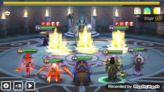 TOA Hard 90 Halphas  Summoners War TOA Walkthrough Tips [upl. by Hellene]