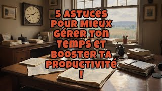 5 Astuces Pour Mieux Gérer Ton Temps et Booster Ta Productivité [upl. by Nilson]