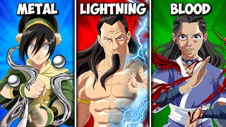 All 12 Special Bending Abilities in Avatar amp Their Strongest Users Ranked amp Explained [upl. by Lolly31]