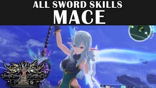 Mace All Sword Skills  Accel World vs Sword Art Online [upl. by Annad]