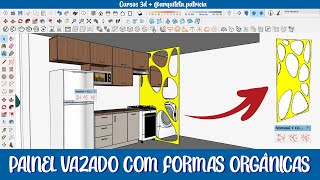 Como criar estruturas orgânicas vazadas no Sketchup [upl. by Ettezoj]