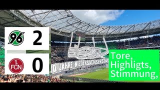 Hannover 96  1FC Nürnberg  ToreHighligtsStimmung 🔥 [upl. by Lanni476]