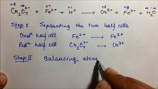 ion electron method  Vishal Rahal  redox reactions  balancing [upl. by Dustan]