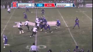 Manteno HS 2 Tucker Presler 20yd pass receive [upl. by Ynnad]