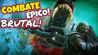 ENFRENTANDO O LOBO GIGANTE GARN God of War Ragnarok 074 [upl. by Tisbe]