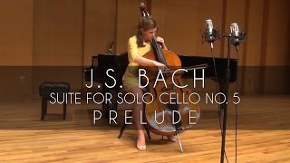 JS Bach  Suite for Cello no 5 Prelude [upl. by Delogu212]