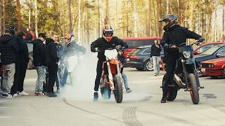 SUPERMOTOS in FINLAND  North Moto 2023 [upl. by Ahsinahs711]