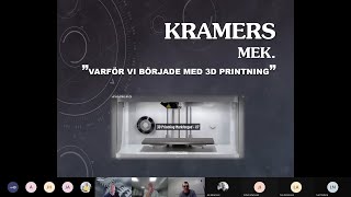 Kramers mekaniska om additiv tillverkning [upl. by Haelem]