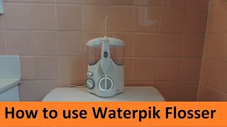 How to Use a Waterpik Ultra Water Flosser [upl. by Moishe]