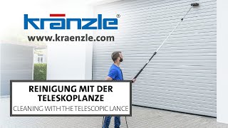 Reinigen mit der Kränzle Teleskoplanze  Kränzle Hochdruckreiniger [upl. by Eenej]