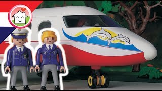 Playmobil filmpje Nederlands Op het vliegveld  Familie Huizer  Films voor kinderen [upl. by Iret]