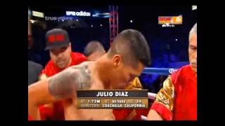 KEITH THURMAN VS JULIO DIAZ 04262014 [upl. by Sutsugua]