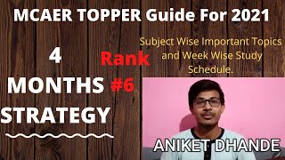 MCAER PG CET Preparation 2021 TOPPER Guidance for Exam Top Scorer Study Books Strategy [upl. by Timothy]