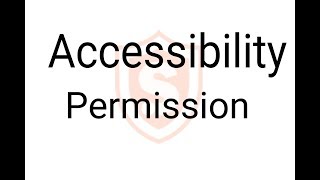 Acessibility Permission For SpyHuman Application [upl. by Llewop498]