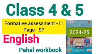 Formative assessment 11 page 97 english class 4 and 5 kaksha 45 English formative assessment 11 [upl. by Akimot12]