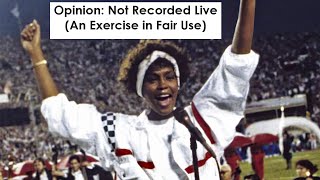 Fighting for Fair Use Whitney Houston LipSynced Super Bowl National Anthem Likely [upl. by Erika313]