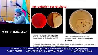 diagnostic microbiologie de la diphterie et de la coqueluche MmeSMAHRANE 09122024 [upl. by Ted]